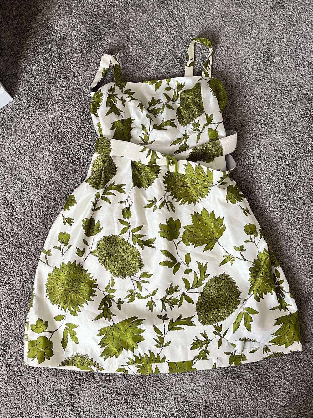 Jessica Howard Green Leaf Print Midi Dress size 22w